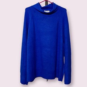 Ava & Viv Blue Cowl Neck Sweater